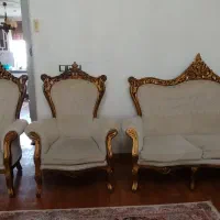 مبل سلطنتی 7 نفره، به همراه میز عسلی|مبلمان خانگی و میز عسلی|لاهیجان, لیل|دیوار