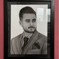 نقاشی چهره طراحی یلدا|تابلو، نقاشی، عکس|شیراز, تاچارا|دیوار