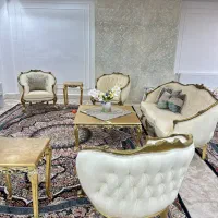 فروش مبلمان ۷نفره با جلو مبلی و دو عسلی