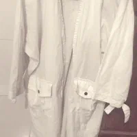 مانتو سفید و چهار خونه