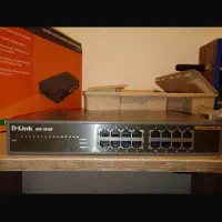 سوییچ شبکه 16پورتی دیلینک نو استفاده نشده