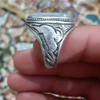 انگشتر شجر قائم و یاقوت سرخ آفریقایی|جواهرات|لاهیجان, بازکیاگوراب|دیوار