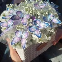 هدیهای از جنس عشق و ظرافت، بوکت پروانه|گل مصنوعی|اراک, |دیوار