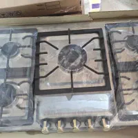 گاز رومیزی شیشه ایی و استیل پنج شعله|اجاق گاز و لوازم برقی پختوپز|سبزوار, چهارراه فرودگاه|دیوار