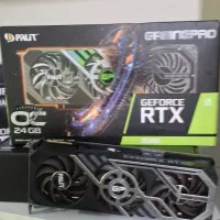 کارت گرافیک حرفه ای rtx3090 palit گیمینگ پرو  پلیت|قطعات و لوازم جانبی رایانه|تهران, سلسبیل شمالی|دیوار