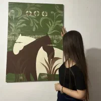 تابلو نقاشی اسب