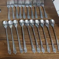 قاشق شربت خوری و چنگال میوه