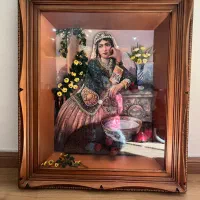 تابلو سه بعدی چوب .کار دست