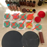 تعداد محدودی سنباده نواری و گرد به علت تغییر شغل