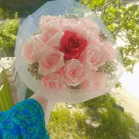 انواع و اقسام دسته گل های روبانی دونه ای 50