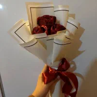 دست گل روبانی|گل مصنوعی|شوش, |دیوار