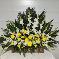 سبد گل ترحیم باکس گل ترحیم