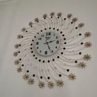 ساعت دیواری و تابلو چراغ دار