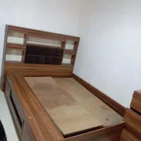 تخت خواب دونفره و تخت خواب یه نفره کمد نوفروش فوری|تخت و سرویس خواب|مرودشت, ثبت احوال|دیوار