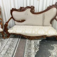 مبل سلطنتی کلاسیک چوب راش کاملا نو و آک|مبلمان خانگی و میز عسلی|سبزوار, چهارراه فرودگاه|دیوار