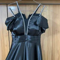 لباس مجلسی ساتن آمریکایی براق کاملا سالم و نو|لباس|مشهد, آبکوه|دیوار