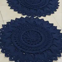 فرشینه سرمه ای ا متری  دو عدد آماده تحویل|فرش|تهران, علی‌آباد|دیوار