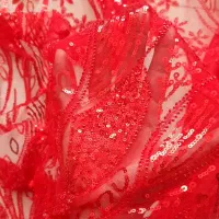 پارچه مجلسی فول ملیله دوزی و پولک دوزی