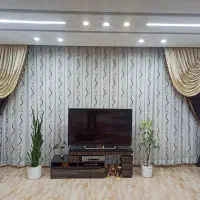 پرده پذیرایی شیک و تمیز|پرده، رانر، رومیزی|الوند, |دیوار