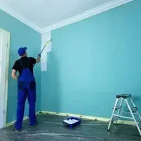 نقاشی ساختمان و نصب کاغذدیواری.ماربل شیت قرنیز