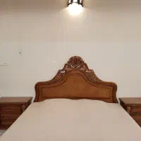 سرویس خواب چوبی منبت دونفره