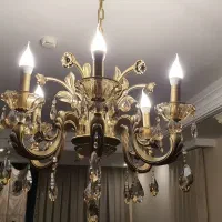 لوستر کلاسیک کریستالی ویکتوریا|لوستر و چراغ آویز|تهران, پاسداران|دیوار