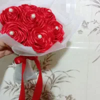 دسته گل روبانی سفارشی|گل مصنوعی|شهریار, شهریار|دیوار