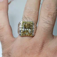 انگشتر نقره الماس روسی موزنایت