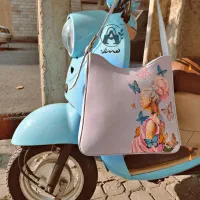 نقاشی روی کیف چرم