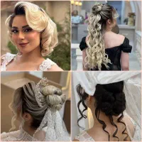 شنیونکار حرفه ای عروس شنیون کار