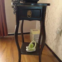 میز تلفن چوبی