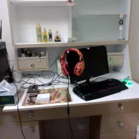 میز تحریر و کار و کتابخانه بزرگ با چوب ترک