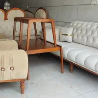 مبل راحتی ۸ نفره مدل ماهور تولید انواع سرویس چوبی|مبلمان خانگی و میز عسلی|ملایر, |دیوار