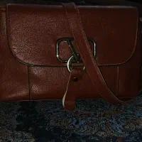 کیف چرم قهوه ایی|کیف، کفش، کمربند|زابل, |دیوار
