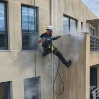 پیچ ورولپلاک سنگ نما/شستشوی نما/کاردرارتفاع باطناب