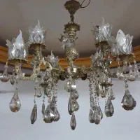 لوستربرنزی ۴شاخه ۸شعله