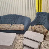 مبل ۷ نفره با میز جلومبلی و ۳ میز عسلی|مبلمان خانگی و میز عسلی|مشهد, امیریه|دیوار