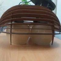 لوستر چوبی ۴حباب و تک حباب|لوستر و چراغ آویز|تهران, هفده شهریور|دیوار