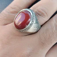 انگشتر عقیق اصل نقره قدیمی