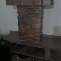 میز تلویزیونی از جنس چوب گردو و کنسول وسط|میز تلویزیون|رشت, دیانتی|دیوار