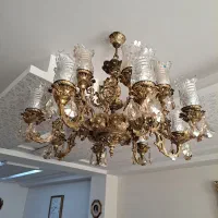 لوستر ۸شاخه سنگین برنز