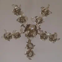 فروش لوستر ست سطل آشغال جا دستمالی و شمعدان برنز|لوستر و چراغ آویز|ماهدشت, |دیوار