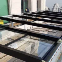 نصب انواع سقف متحرک پارچه‌ای و آلومینیومی