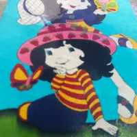 فرش دختر توت فرنگی|فرش|دهدشت, |دیوار