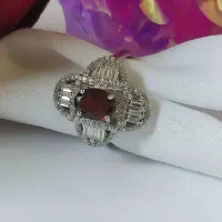 انگشترای نقره جواهری