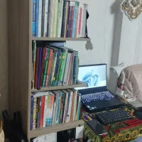 کتابخانه و قفسه چوبی ام دی اف