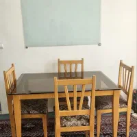میز ناهارخوری ۴ نفره تمام چوب