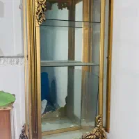 بوفه چوبی گردو|بوفه، ویترین، کنسول|عجب شیر, |دیوار