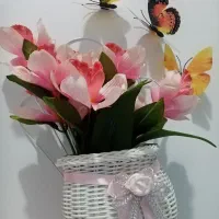 گل با پروانه همه باهم 200 هزار تومان|گل مصنوعی|خرمدره, |دیوار