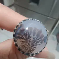 انگشتر شجر سایز بزرگ و یاقوت معدن اصل و رکاب دست